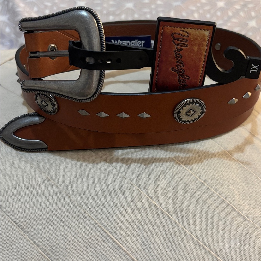 Wrangler Cognac Leather Belt